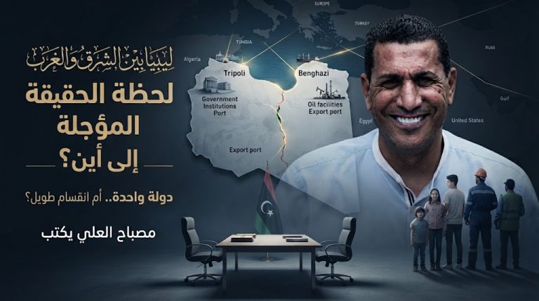 مصباح العلي يكتب: ليبيا بين الشرق والغرب: لحظة الحقيقة المؤجلة