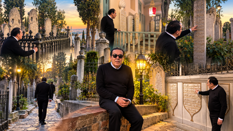 أيمن نور يزور مقابر «يحيى أفندي» في إسطنبول ويجدد عهده بمواصلة البحث عن قبر عبد الله النديم